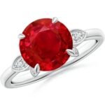 Ruby and Diamond Accent Ring