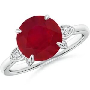 Ruby Petal Ring