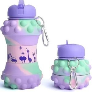 SOLDTRUE Collapsible Silicone Water Bottle