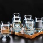 Aqua Ice Blue Glass Set