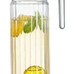 Agaro Textured Glass Water Pitcher