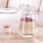 Glass Water Pitcher and Cup Set