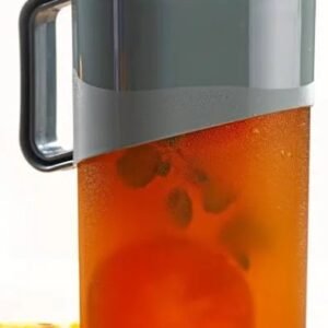 Modern Beverage Jug with Strainer Lid.